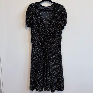 Adrianna Papell Ruched Retro Rockabilly Dress - Small